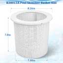 R38013A Pool Skimmer Basket Replacement for Pentair/Aladdin B-37 | Heavy-duty durable plastic cage, strong debris capture, exact OEM fit for Pentair/Aladdin B-37, easy install