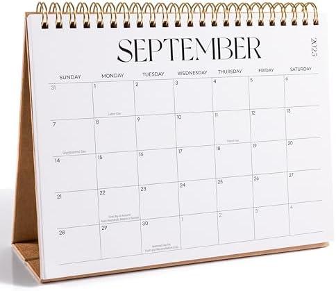 Small Desk Calendar 2024-2026, Jokotha Standing Flip Calendar, September 2025 to December 2026, 16 Month Desktop Calendar with Stickers & Minimalist Design, 8"x6" Small Desk Calendar 2024-2026, Jokotha Standing Flip Calendar, September 2025 to December 2026, 16 Month Desktop Calendar with Stickers & Minimalist Design, 8"x6"