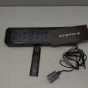 15.2" Digital Scoreboard Clock with Countdown Timer, Variable LED Color, Tabletop Electronic Scoreboard with Remote, Score Keeper for Games/Corn Hole/Volleyball/Table Tennis Sports