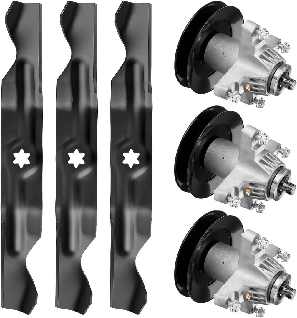 Mower Deck Rebuild Kit for 50'' Deck, Compatible with C ub Cadet LT-1050 LTX-1050 SLT-1550 SLTX-1050 Troy-Bilt GT-50 TB2450 XP-50 RZT-50 Mustang C Raftsman ZTL7000, Replace 918-04125 942-04053