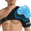 REVIX XL Shoulder Ice Pack for Rotator Cuff and Arm, Reusable Large Cold Gel Wrap with Extra Removable Coldfocus, 30-Minute Lasting Cooling, Flexible Fit for Recovery, Workout Relief & Daily Comfort