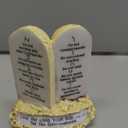 The Ten Commandments Tabletop Decor Stone Replica Statue with Scripture - 4.2 Inches Tall The 10 Commandments Decor for Home or Office.