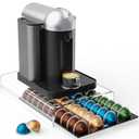 Storage Drawer for Nespresso Vertuo Coffee Pod Holder for Counter Acrylic Coffee Capsule Organizer - 40 Pods