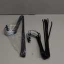 Zober Pants Hangers Non Slip - 20 Pack Open Ended Pants and Jean Hangers for Closet - Space Saving Clothes Hanger - Strong, Durable, Metal Pant Hangers (Black) (Chrome)