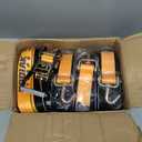 Auto Hauler Car Tie Down Straps for Trailers-4 Pack-104 Inch-Swivel J Hooks & Massive Rubber Pad- 10,000 Strength by KODIAK STRAPS