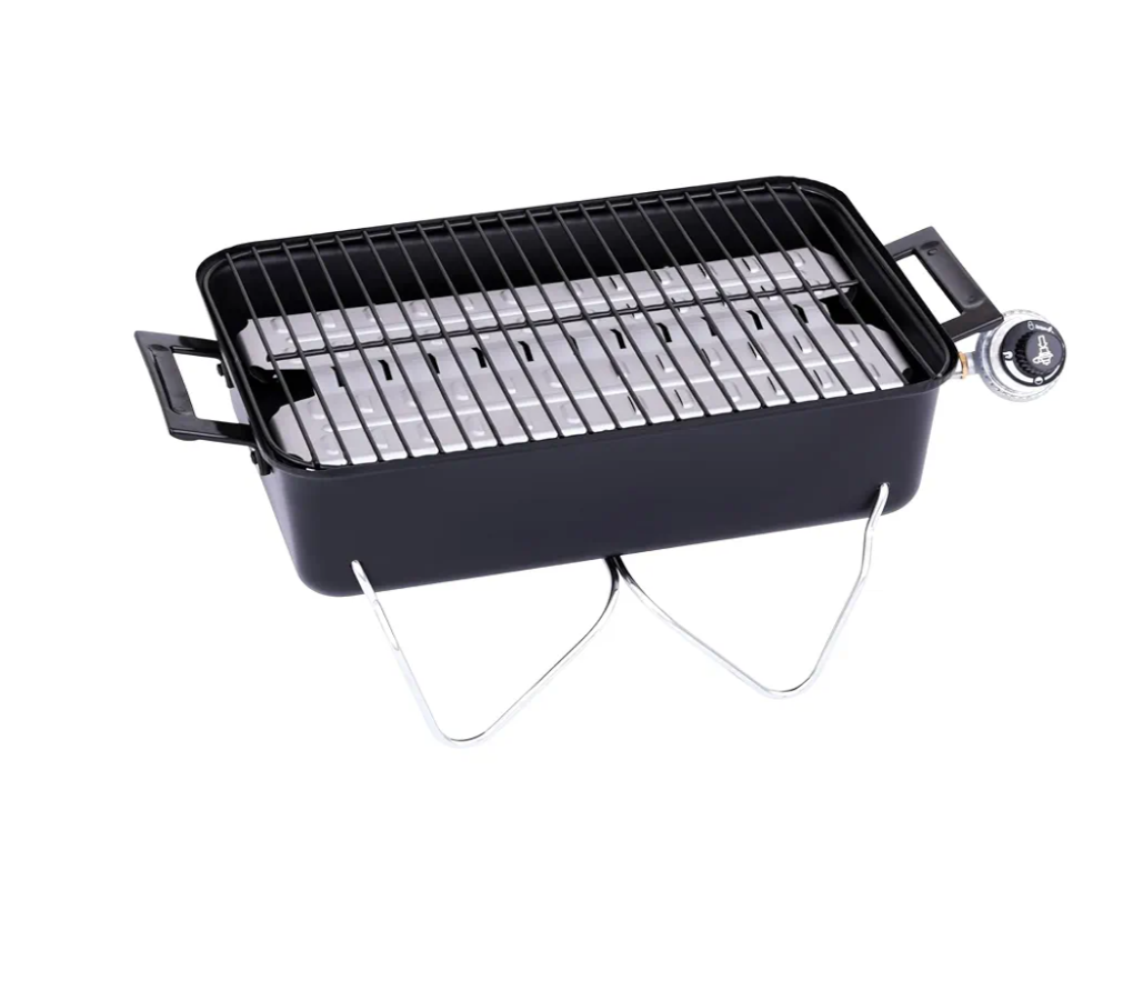 Char-Broil Portable Convective 1-Burner Stainless Steel Propane Gas Grill , Black 