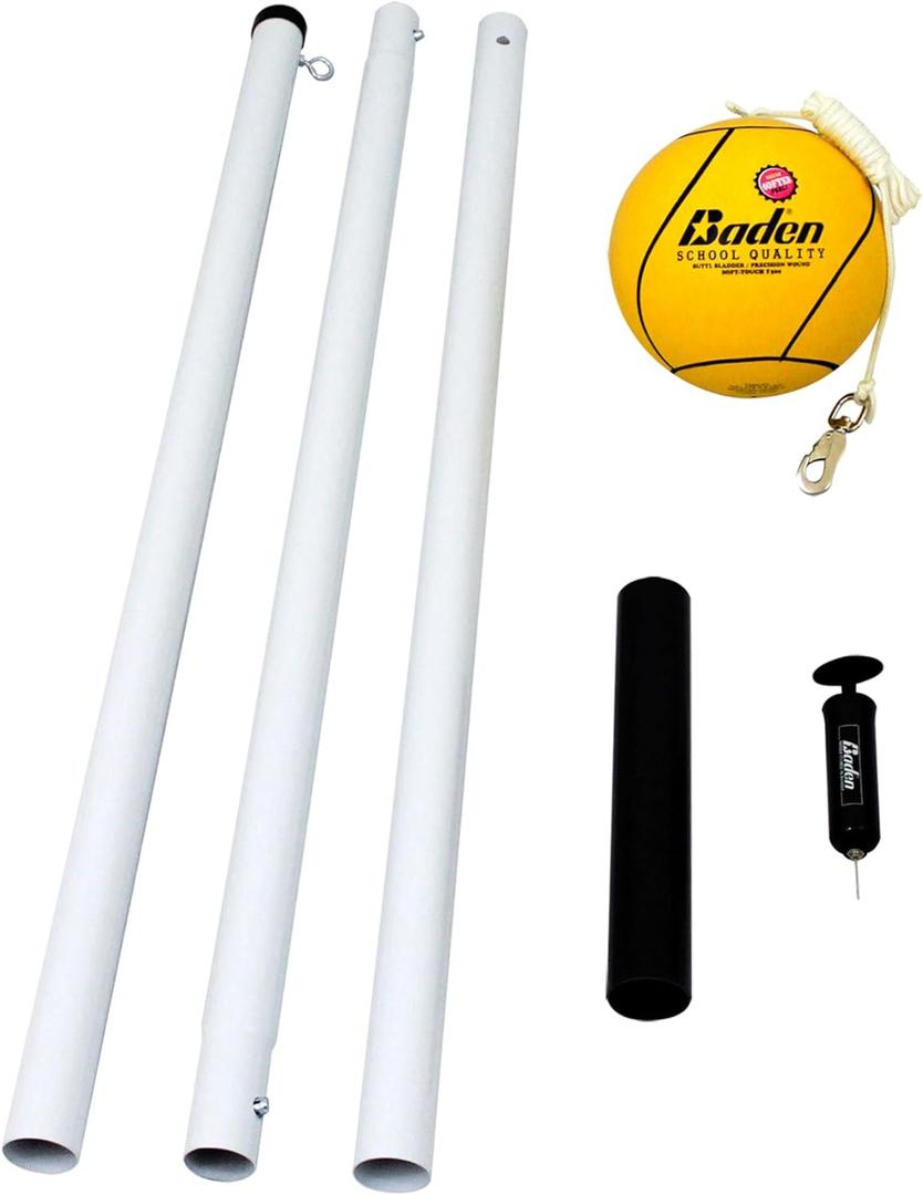 Baden School Quality Tetherball Set - Soft-Touch Tetherball Ball and Rope