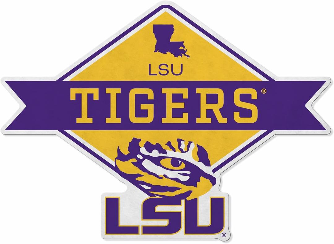 Rico Industries NCAA Shape Cut Pennant Shape Cut Pennant - Home and Living Room Dcor - Soft Felt EZ to Hang (Diamond)