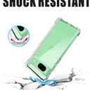 Google Pixel 8A Case, Shock-Absorption Flexible Clear TPU Rubber Protective Cell Phone Cover for Google Pixel 8A 2024 Case 6.1" Clear