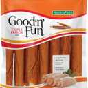 Good n Fun Triple Flavor Ribs Chews for All Dogs, 8.4 Ounces, Treat Your Dog to Long-Lasting Chews Made with Beef Hide, Chicken and Pork Hide