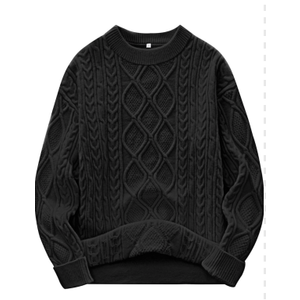 ANRABESS Women Oversized Chunky Cable Knitted Vintage Sweater 2025 Fall Winter Outfits Medium ANRABESS Women Oversized Chunky Cable Knitted Vintage Sweater 2025 Fall Winter Outfits Medium