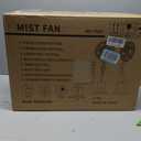Misting Fan, 2026 Upgraded 4L Large Water Tank Mister Cooling Fan, 5 Speeds 3 Modes Misting Standing Fan, Floor Fan with Remote for Home, Bedroom, Patio, Outdoor Pcs