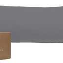 Bioweaves 100% Organic Cotton Body Pillow Cover for Body Pillowcases 300 Thread Count Soft Sateen Weave GOTS Certified with Zipped Closure - 21" x 54", Grey