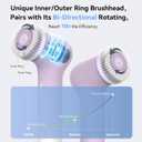 Electric Facial Cleansing Brush,Rechargeable Silicone Face Scrubber exfoliator,Face Wash Machine,3 Speeds,Waterproof, Exfoliating & Massage,for Women & Men Skincare