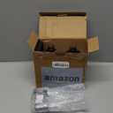 Black Thick Glass Soap Dispenser - Farmhouse Kitchen Dish &Hand Soap Dispenser Set, 304 Rustproof Pump Lotion Dispenser Bathroom with Tray, 14 Waterproof Stickers for Kitchen Decor Sink