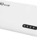 5G Wi Fi Mobile Hotspot, 2.4GHz and 5.8GHz Portable Wi Fi Device for Travel, Supports SIM Card Slot & 16 Devices, IP67 Waterproof, Wi Fi 6 5G Router 6100mAh Rechargeable