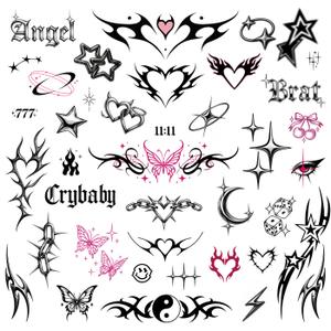 Cute Y2K Temporary Tattoos | Realistic Waterproof Fake Tats | Festival, Bachelorette, Halloween, Birthday Favors, Accessories