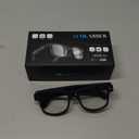 CJkao Smart AI Glasses With Camera for Men, HD Camera Video Recording, Voice Assistant Control, bluetooth music Glasses for Teenager(G3-White)