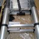 A-Frame Aluminum Telescopic Extension Ladder with Non-Slip Feet, 16.5FT Rv Telescope Foldable Extendable Compact Ladders for House Roof Travel Trailers, Adjustable Retractable, 330lbs Capacity (Silver)