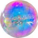 Inflatable Mirror Ball,Silver & Gold & Iridescent Giant Mirror Balloon,Big Shinny Balls,Reusable PVC Hanging Disco Sphere For Party & Wedding & Event Decoration (Iridescent, 48in 3.9ft 1.2m)