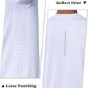 Yundobop Men's Athletic Workout T-Shirt Breathable Short Sleeve UPF 50+ Running Tee (White, S)