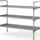 Kitsure Shoe Rack for Closet, Sturdy and Long-Lasting Shoe Shelf, Shoe Rack for Entryway, Personalized DIY Shoe Organizer, Shoe Rack Organizer for Space-Saving, 27.6" x 11.8" x 22.6", Grey (27.6" Wide - 3 Tier)
