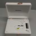 Vintage Portable CD Player with Built-in Speakers, Bluetooth Input & Output, LED Display, Retro Suitcase Design  Perfect Music Gift for Home, Relaxation & Stylish Dcor, White (White Rose Gold)