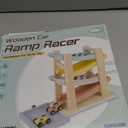 Joyreal Montessori Toddler Toys for 1 2 Year Old - 4 Level All-Wooden Car Ramp Racer Toys with 4 Mini Cars & Garages - Christmas Birthday Gifts for 1-3 Year Old Boys and Girls