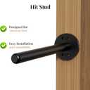 8pcs Wall Shelf Brackets Heavy Duty Floating Shelf Bracket Hidden,Invisible Black Shelving Brackets Decorative Floating Shelf Hardware Heavy Duty,Metal Shelf Support Bracket (8 inch-8pcs)