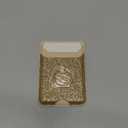 Shorogyt Compatible with Magsafe Wallet Magnetic Card Holder - Phone Wallets with Ring Grip Stand Cute Fashion for iPhone 17/16/15/14/13/12 Series for Women Girls Glitter Gold Design, Fit 3 Cards