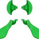 4 Pcs Metal Back Paddles for PS5 Edge Controller, Replacement Paddles for PS5 Edge Controller Rear Grip Parts,Interchangeable Metal Rear Button for PS5 DualSense Edge Controller(Green) [video game]