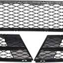 NewYall Set of 3 Front Lower Bumper Grille Grill for BMW 2009-2011 323i/328i xDrive/335i xDrive, 2009-2012 325i/328i/335i
