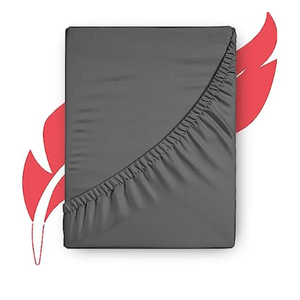 Ashton Sheets Premium 1000 Thread Count Egyptian Cotton Queen Fitted Sheet Only - 22" Deep Pocket Queen Fitted Sheet, Easy Snug Fit Soft Sateen Weave, Extra Long Staple Cotton Fitted Sheet - Dark Grey