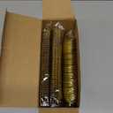 SETUP [160 Count] Disposable Silverware, Gold Combo Cutlery - 80 Forks, 40 Spoons, 40 Knives - Heavy Duty, and Durable Gold Plastic Silverware Set Great for Parties, Events and Everyday use