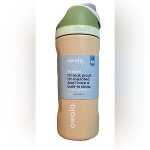 Owala Kids FreeSip Stainless Steel Water Bottle / 16oz / Color: Sandbox (age 3+)