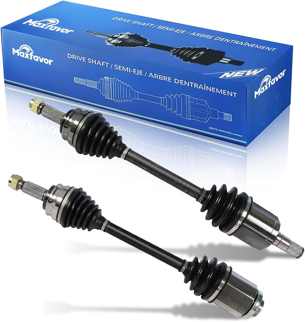 Maxfavor FWD CV Axle FWD fit for 2014 2015 2016 2017 Jeep Compass/Patriot, 2.4L L4, Auto Trans, CV Axle Shaft Assembly Front Left Right (Passenger Driver) Side