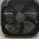 Amazon Basics 3-Speed Box Fan for Bedroom, Portable with Carry Handle, Powerful Airflow, 5 Blades, Lightweight Design, 67 Watts, 20-Inch, Black, 6.8"D x 20.86"W x 21.33"H