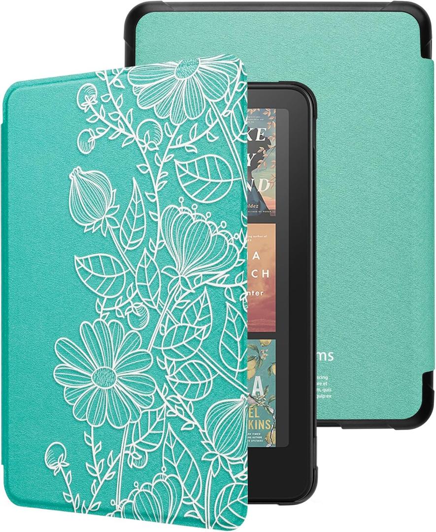 WALNEW Case for 7-inch Kindle Paperwhite 12th Gen 2024 and Colorsoft Signature Edition, Premium PU Leather Protective Cover for Kindle Paperwhite, Auto Wake/Sleep (MANTUOLUOHUA)