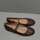 Trary Mary Jane Ballet Flats, Black Flats for Women, Ankle Strap Dressy Comfortable Flats (7.5, Coffee)