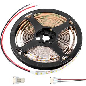 RV Flexible LED Strip Light 12V Dimmable Tape Light 16.4 ft 600 LEDs Width 5/16 for Camper Van Motorhome Truck Trailer Interior Lighting, 2000 Lumen CRI 90+ Indoor Only (6500K)