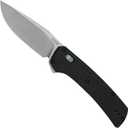 Kershaw Layup Pocket Knife, Black, 3.4 Inch Steel Drop Point Blade, EDC with Manual Opening, Reversible Deep Carry Pocketclip, Everyday Carry Pocket Knife for Men and Women