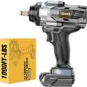 Cordless Impact Wrench 1/2 inch for DeWalt 20v Battery, Impact Wrench 900Ft-lbs(1200N.m) High Torque Brushless Electric Impact Gun, Power Impact Driver with 4-Mode Speed, LED Work Light(no battery)