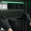 EATX 3U Rackmount Server Chassis, Black Industrial Computer Case Triple 12cm Intake + Dual 6cm Exhaust,Multiple Hard Drive, ATX Power Supply Compatibility