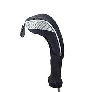Golf Hybrid UT Club Rescue Head Cover Headcover with Number Tag (Long Neck-Green)