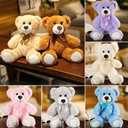 Teddy Bear Stuffed Animal, 12inch Teddy Bear Plush Toy, Birthday Valentine's Day Xmas Gifts for Kids Boys Girls Friends (White)