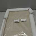 20x14 Inch Rectangular Ottoman Tray | Textured PU Leather, Waterproof & Heat-Resistant Storage for Coffee/Dining Tables, Sofa, Bed, Entertainment & Party (Tranquil Beige, 20 * 14in)