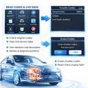 V519 OBD2 Scanner Diagnostic Tool, Car Code Reader with 35,901 Built-in DTC Lookup, Check Engine Light Reader, Live Data, I/M Readiness, Battery Voltage Test, for 1996+ Vehicles