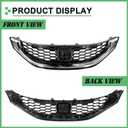 Front Grille w/Chrome Molding For Honda Civic 4 Door Sedan Front Bumper Grille Grill 2013 2014 2015