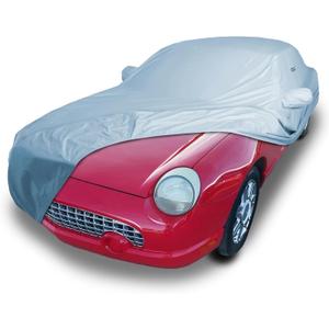 iCarCover Custom Car Cover for 2002-2005 Thunderbird, Waterproof All Weather Rain Snow UV Sun Hail Protector for Automobiles, Automotive Accessories Full Exterior Indoor Outdoor Car Cover (1-Tone (Solid Gray))