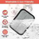 Pet Hair Removal Gloves 3 Pack  Reusable Electrostatic Pet Hair Remover Tool for Cats & Dogs, Ideal for Sofa, Clothes, Bed Sheets, Carpet, Car Seat, Multi-Surface Grooming Glove, Black, 5.1x6.7in